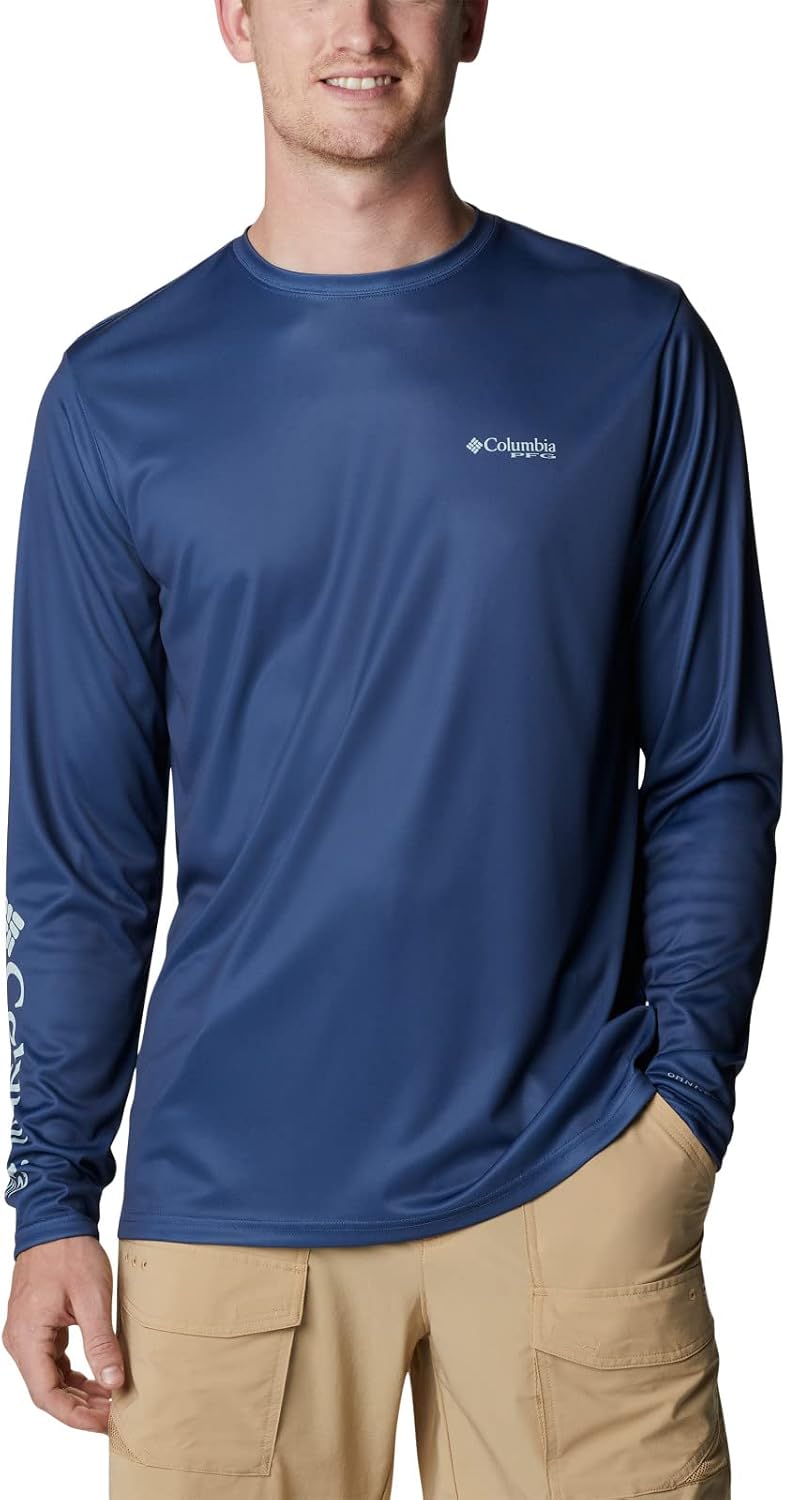Columbia Men's Terminal Tackle PFG Fotw Classic Long Sleeve - Carbon\/Billfish