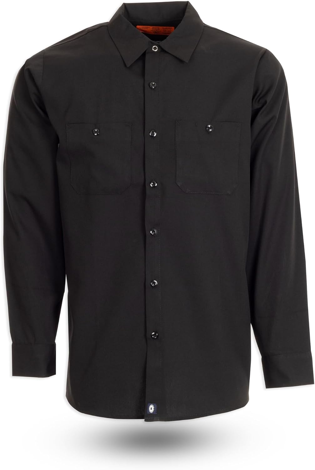 PINNACLE Men’s Long Sleeve Industrial Work Shirt S10 - Black