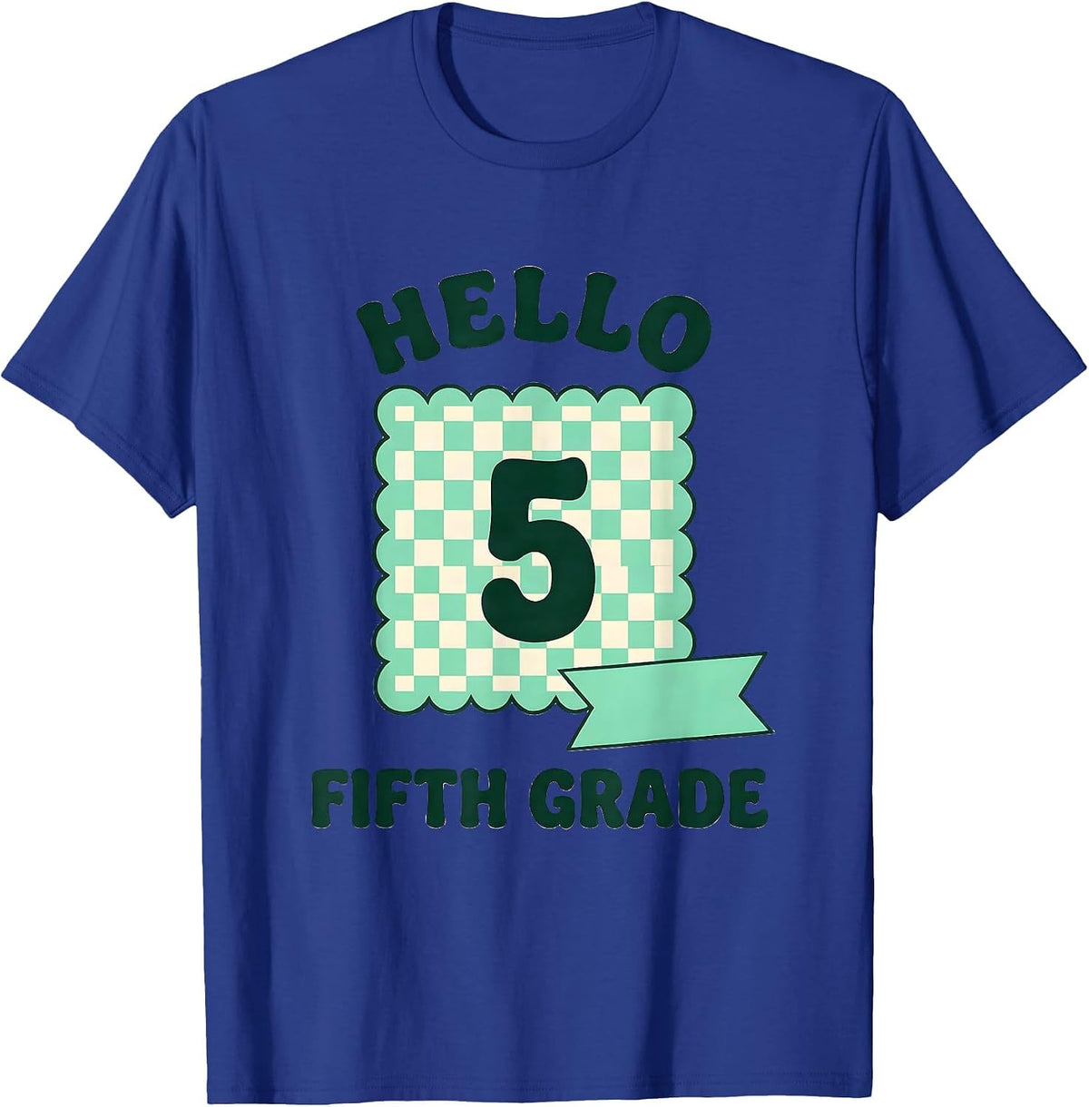Hello, Fifth Grade Cute Elementary Teacher Back To School T-Shirt - Royal Blue