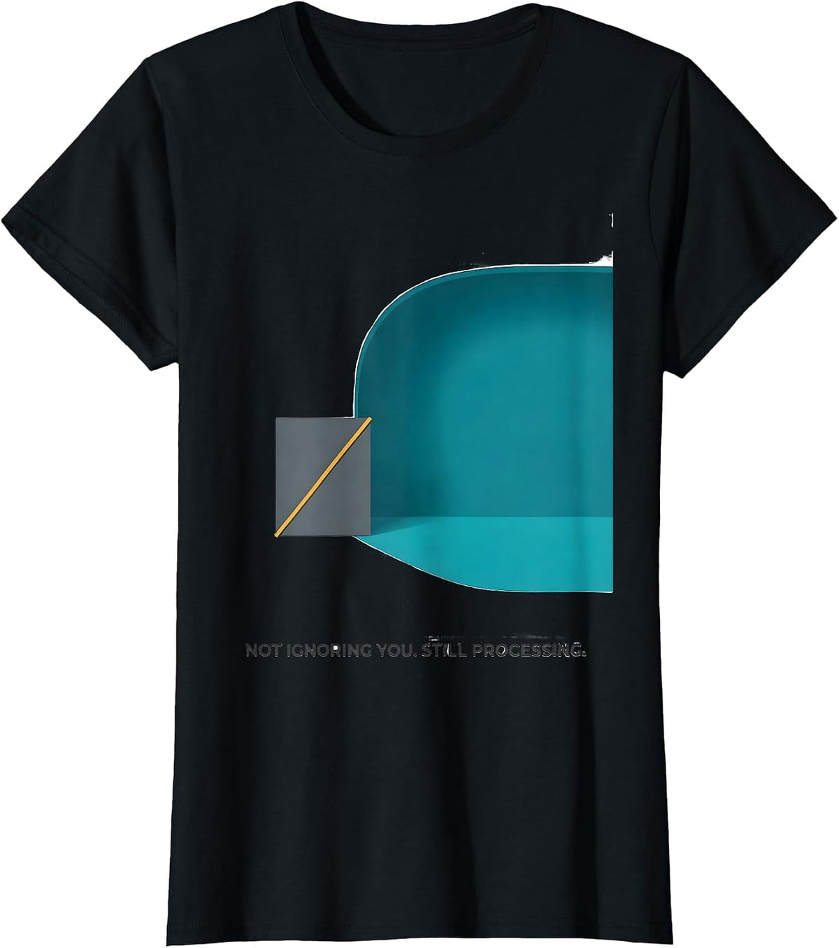 Not Ignoring You Still Processing Special Education Teacher T-Shirt - Black