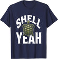 Shell Yeah Turtle Lover Graphic Design T-Shirt - Navy Blue