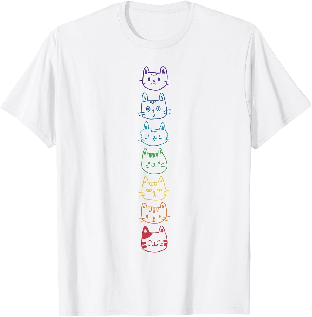 Cat Yoga Meditation Cat Chakra T-Shirt - White