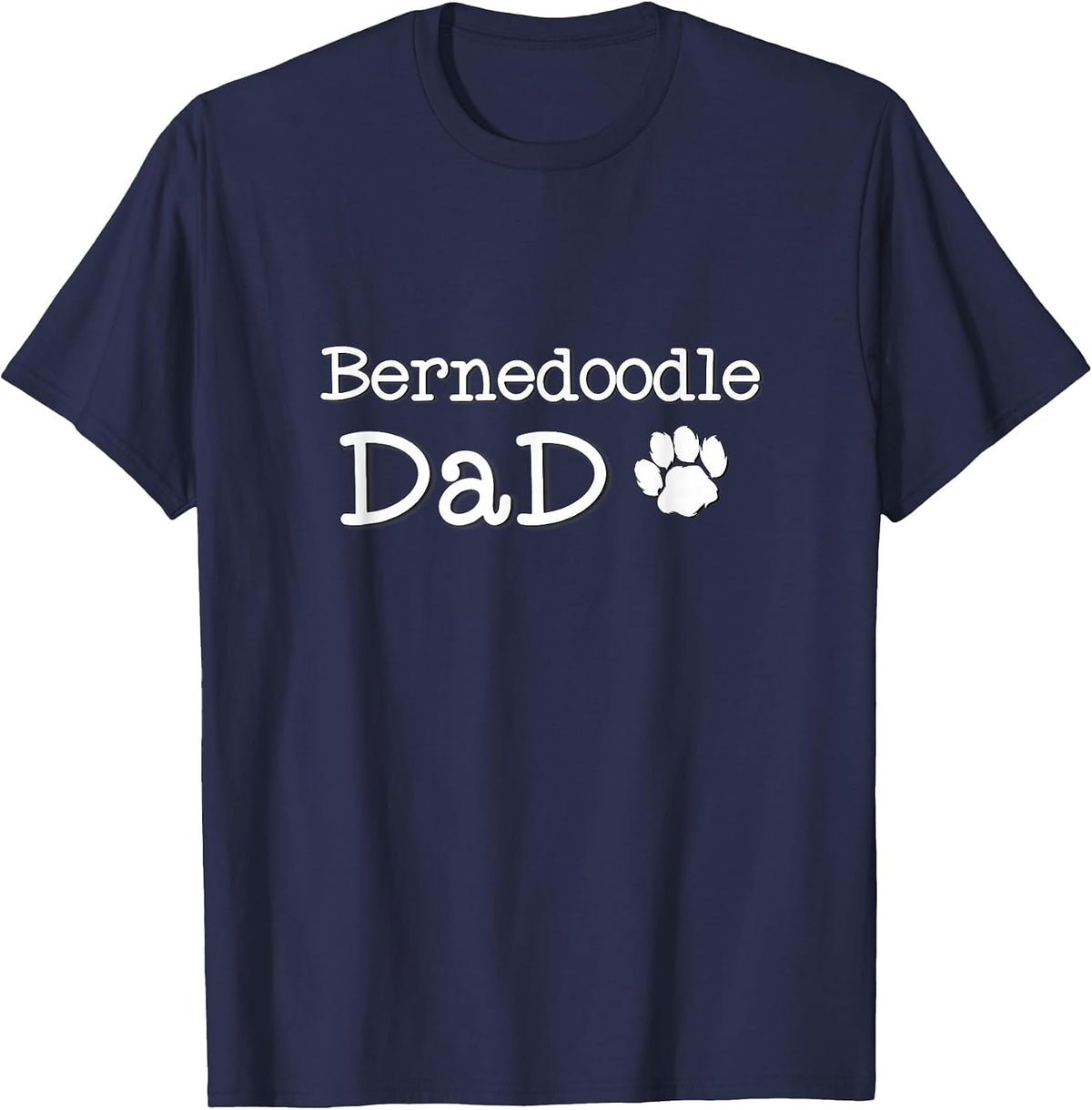 Bernedoodle Dad T-Shirt - Navy Blue