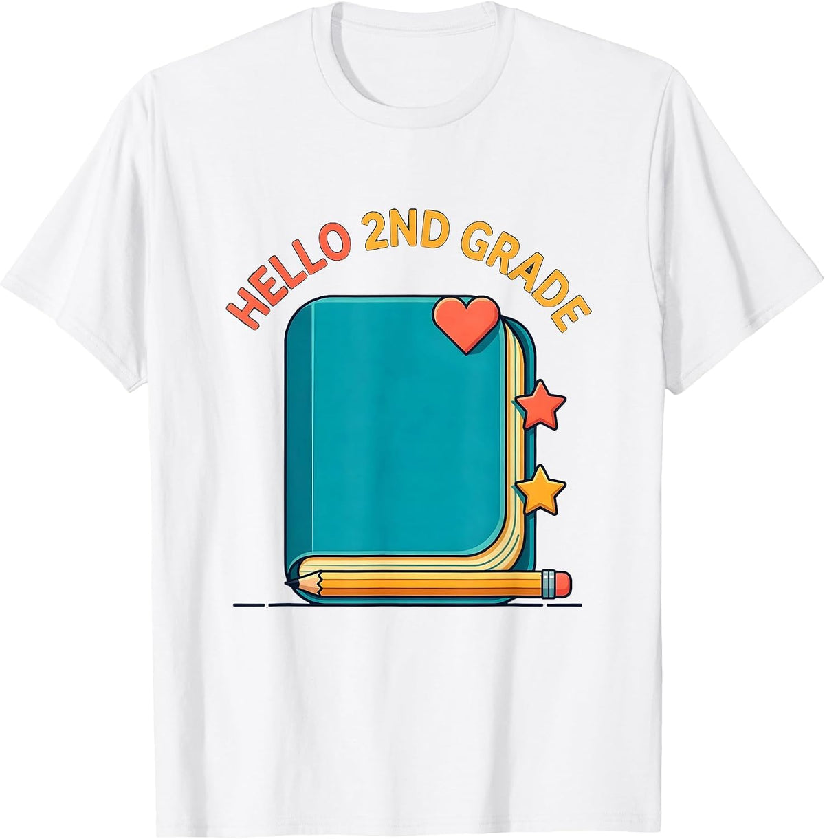 Men's Hello 2nd Grade Kids Girl Teacher Back To School 2026 T-Shirt - White