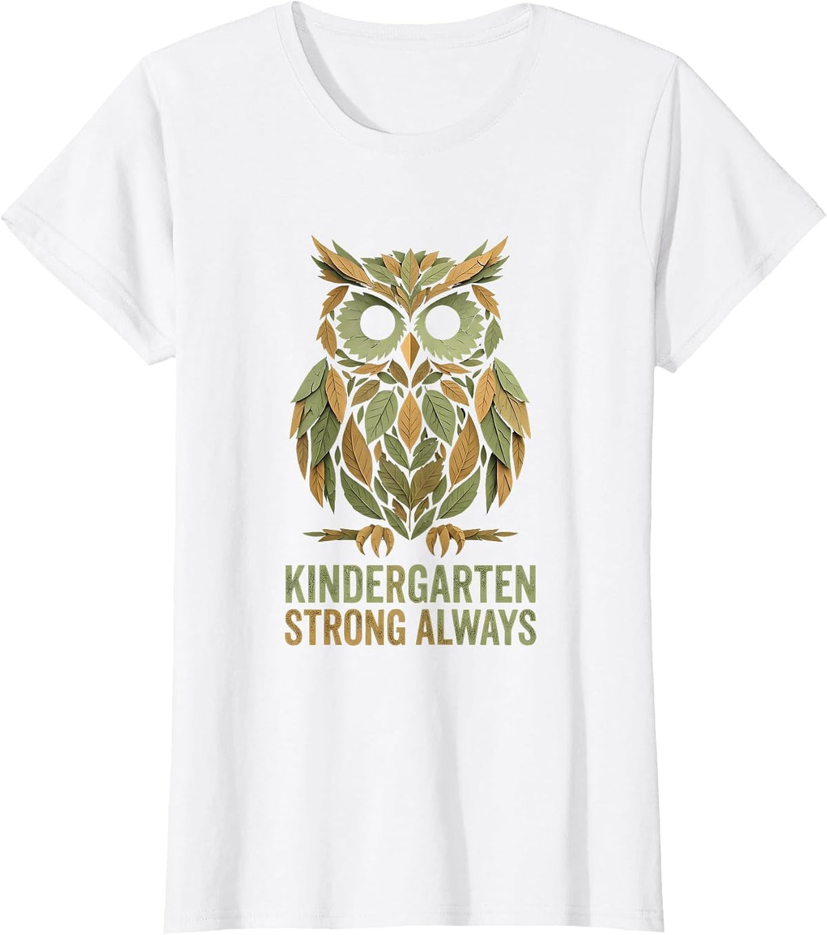 Kindergarten Strong Always Teacher Design T-Shirt - White