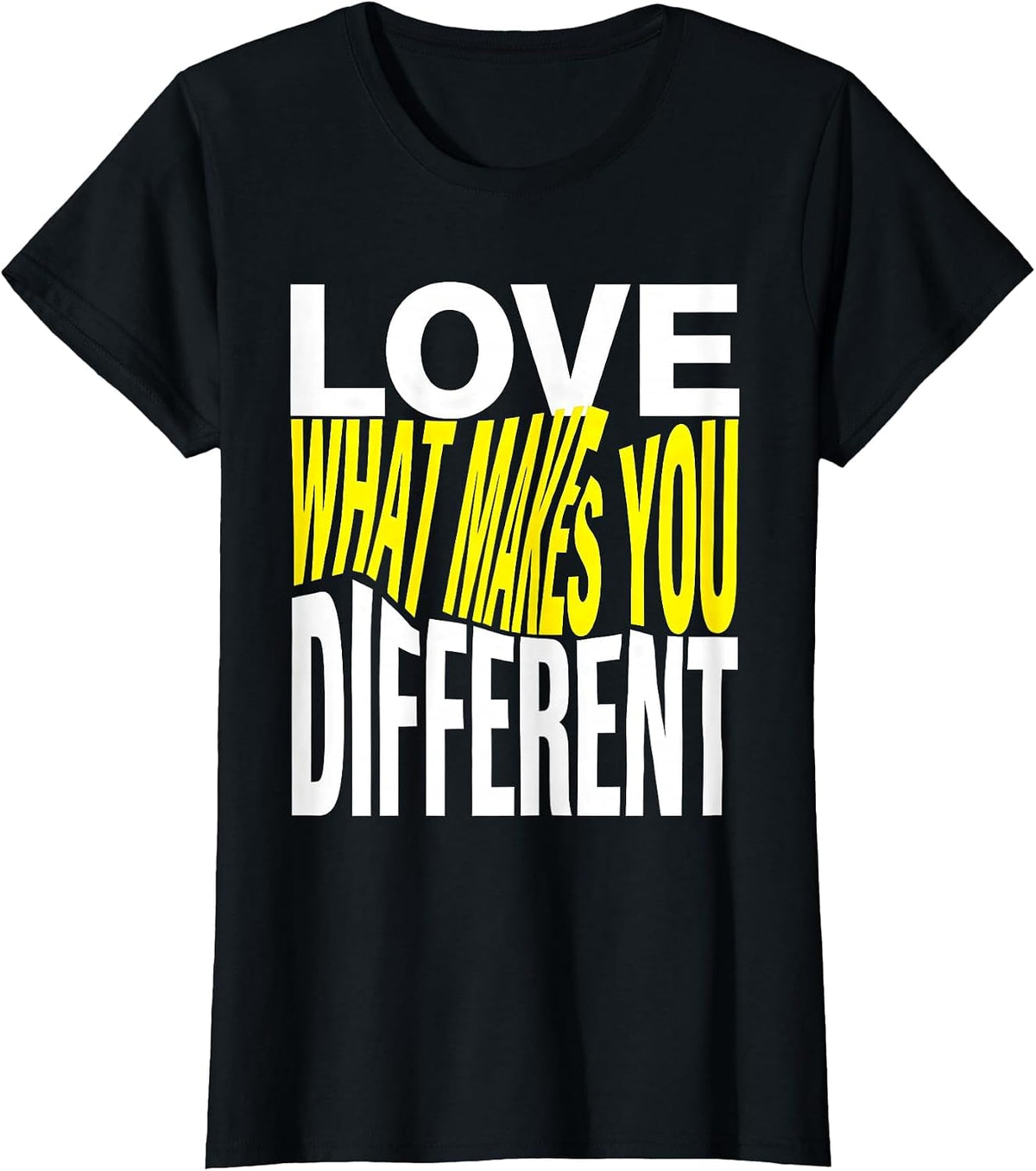 Women's Love What Makes You Different Special Education T-Shirt - Black