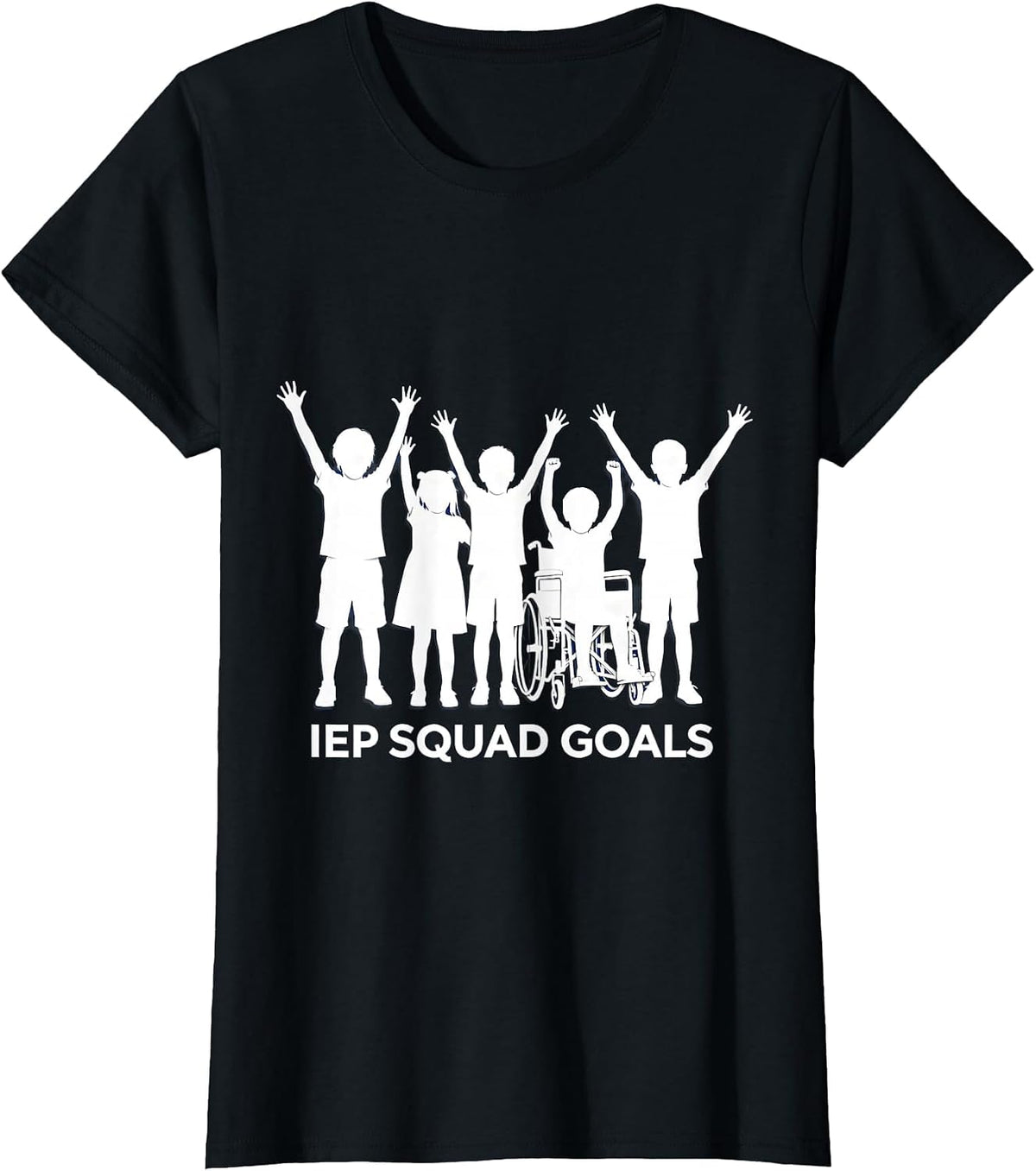 IEP Squad Goals Special Education Design T-Shirt - Black