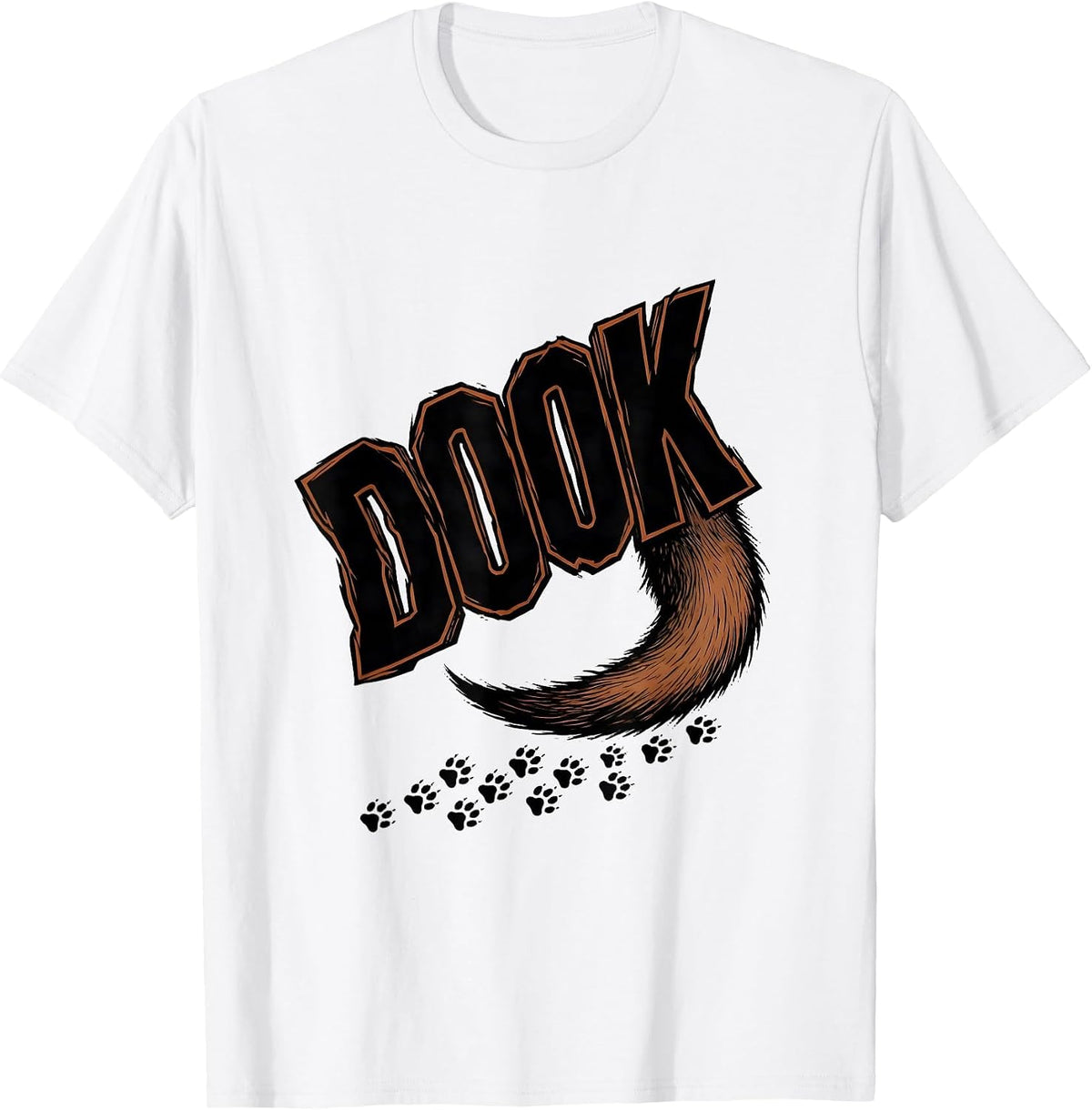 Men's Dook Funny Ferret Lover Gift Ferret Owner Humor T-Shirt - White