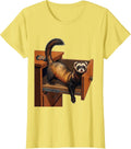 Ferret In Drawer Funny Ferret Lover Gift T-Shirt - Lemon Yellow