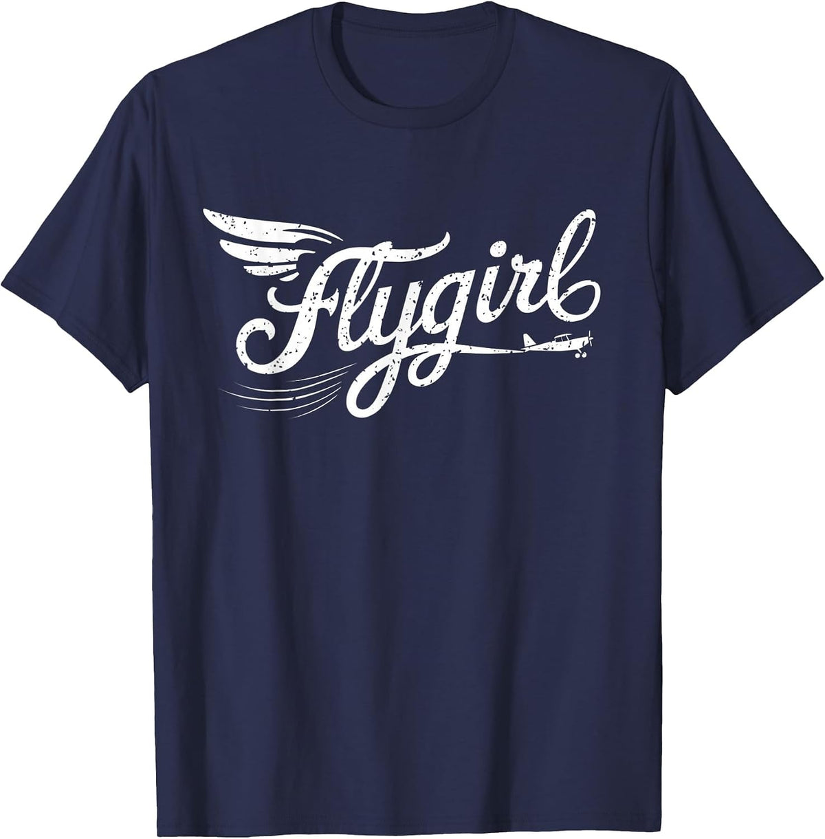 Flygirl Vintage Aviation - Pilot and Flight Attendant T-Shirt - Navy Blue