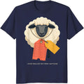 I Once Was Lost But Now I Am Found Funny Sheep Halloween T-Shirt - Navy Blue