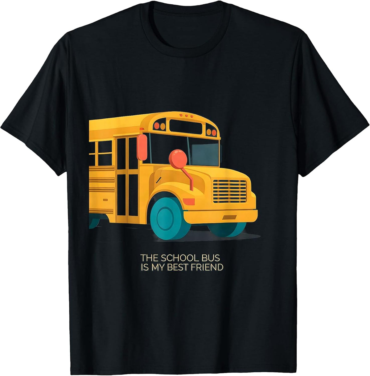 Men's The School Bus Is My Best Friend Funny Bus Driver Costume T-Shirt - Black