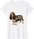 Women's I Was Comfortable Vintage Funny Basset Hound Dog Lover Dad T-Shirt - White
