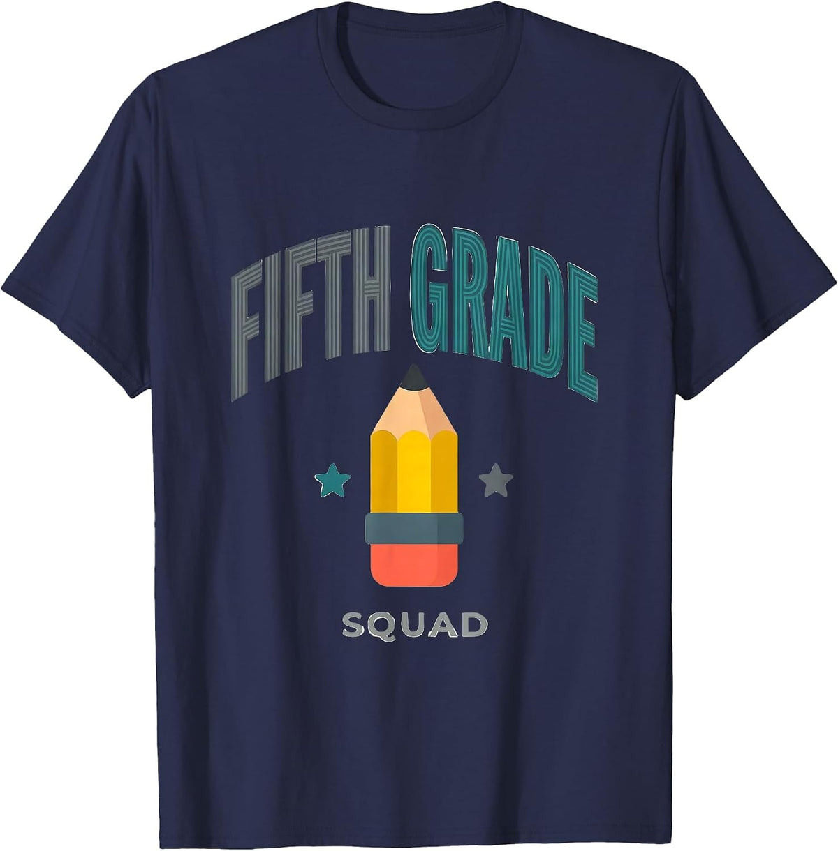 Fifth Grade Squad Teacher Crew Back To School Team T-Shirt - Navy Blue