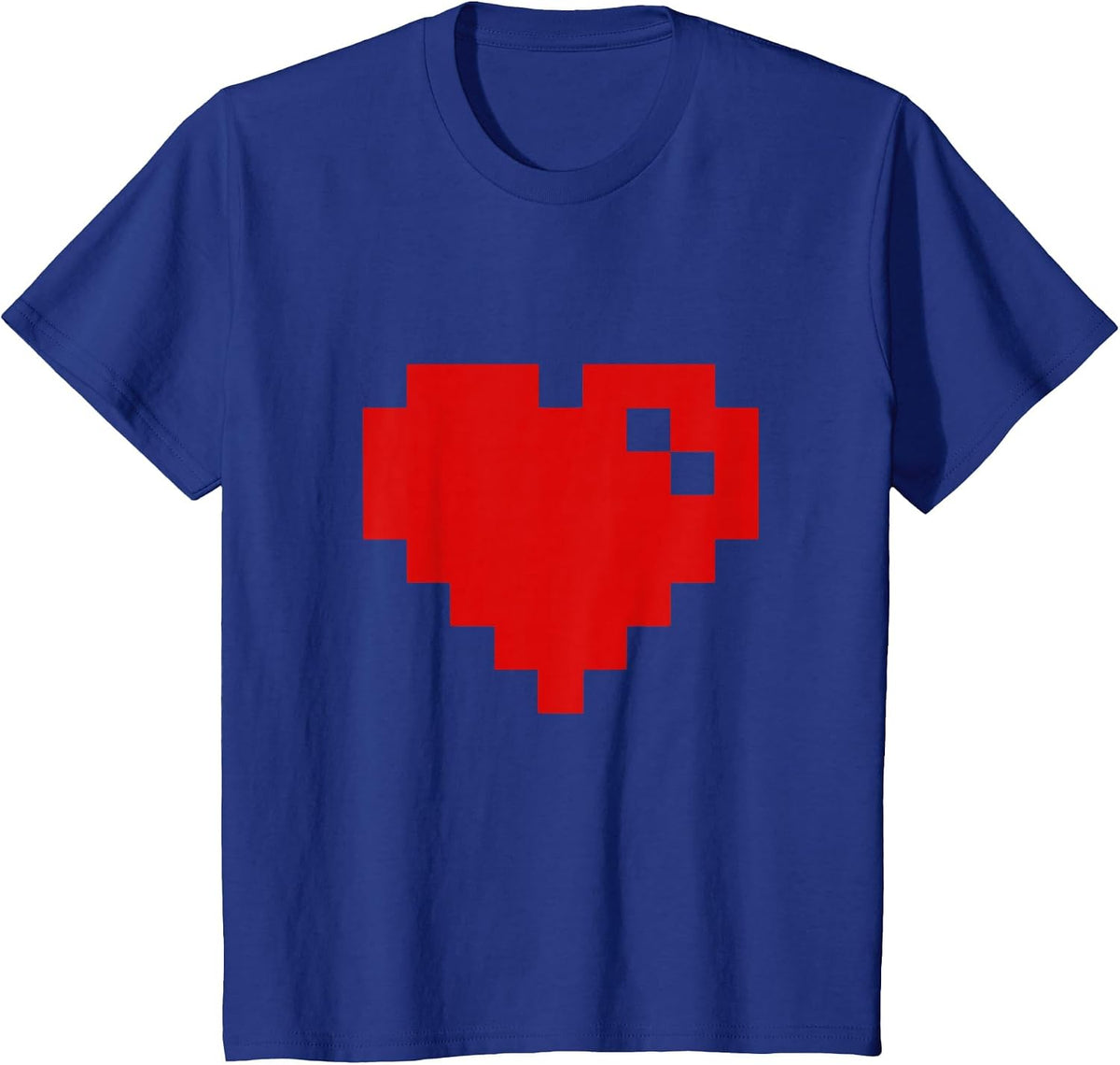 Pixel Heart Retro Love Pixel Heart T-Shirt - Royal Blue
