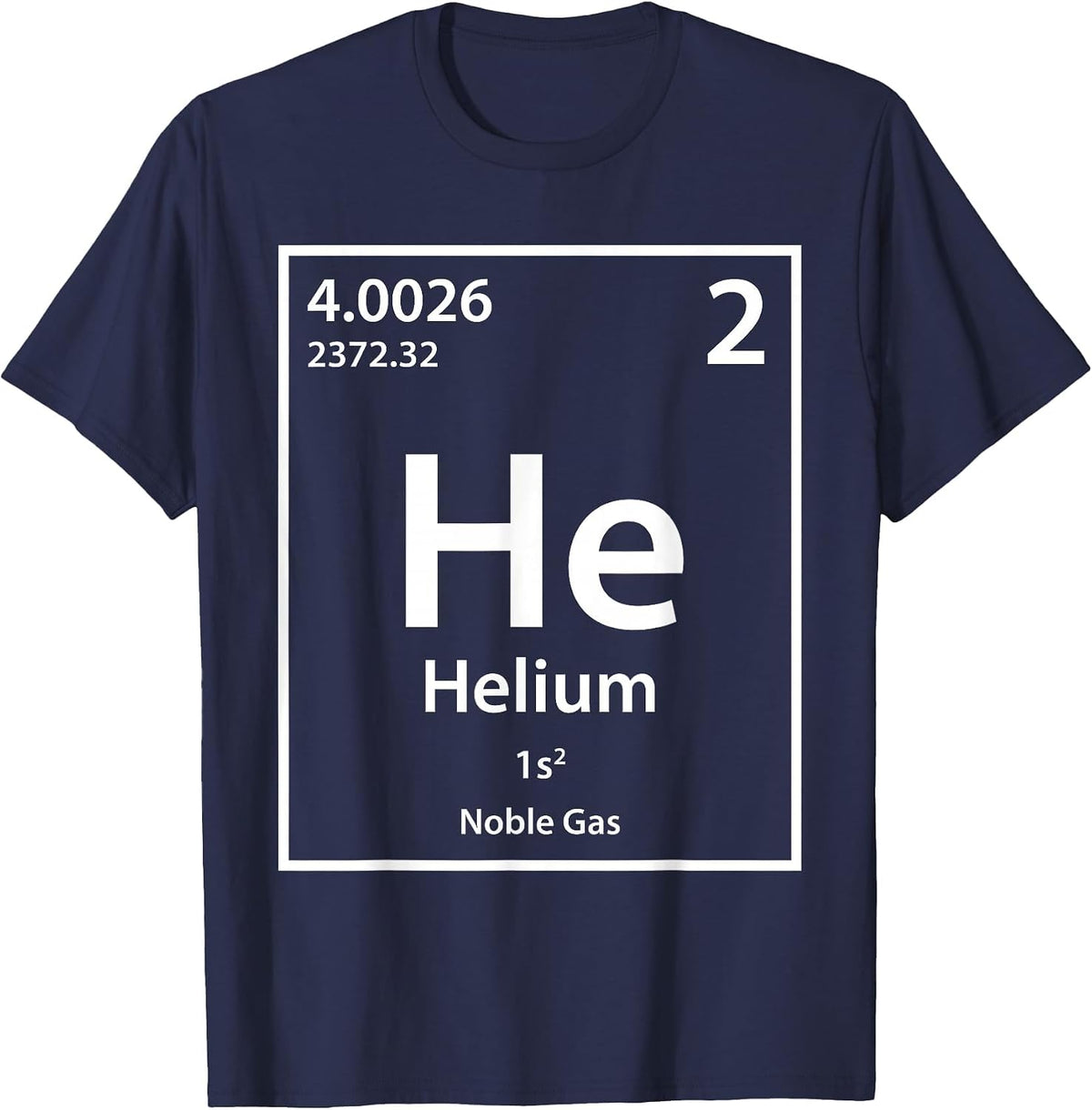 Helium Element (White) T-Shirt - Navy Blue