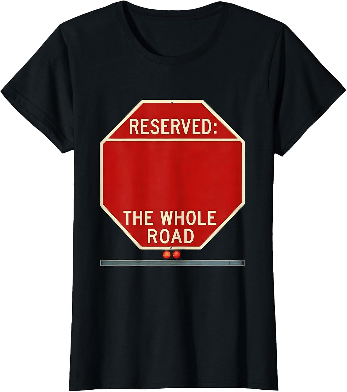 Reserved The Whole Road Funny School Bus Driver Appreciation T-Shirt - Black