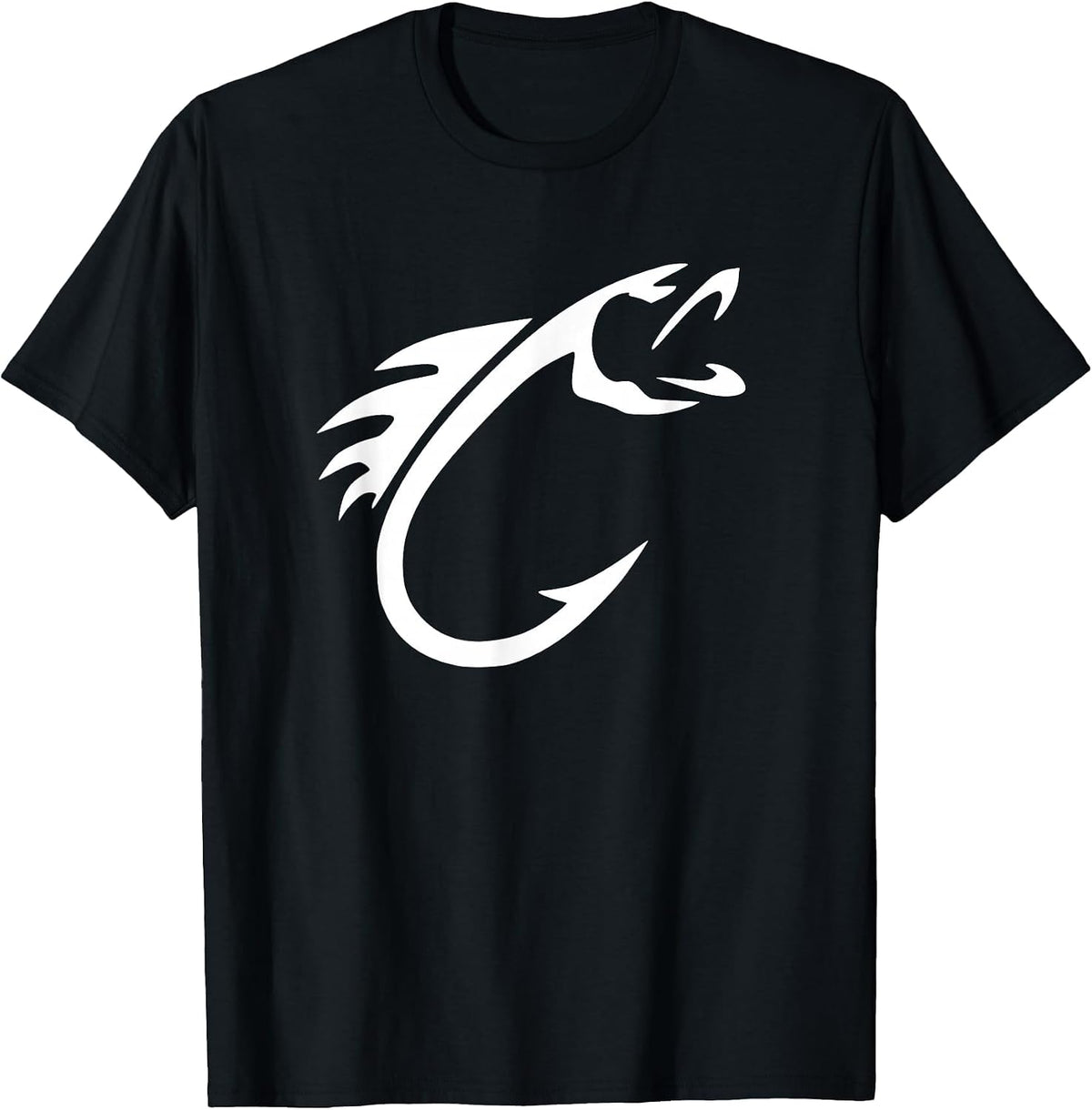 Fish Hook - Reel Life Fishing T-Shirt - Black