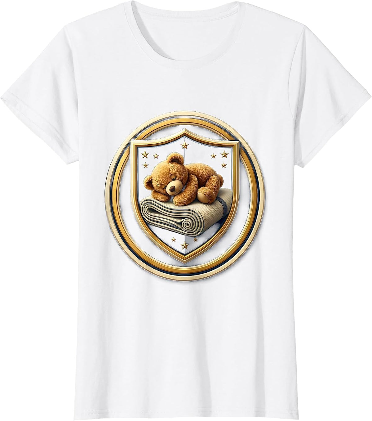Preschool Teacher Nap Mat Teddy Bear Graphic T-Shirt - White