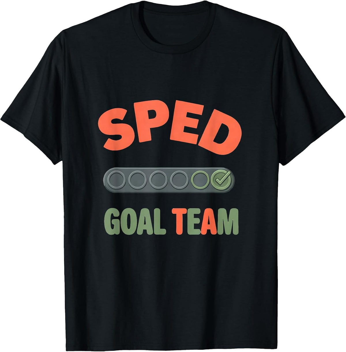 Men's SPED Goal Team Special Education Teacher Appreciation Staff T-Shirt - Black