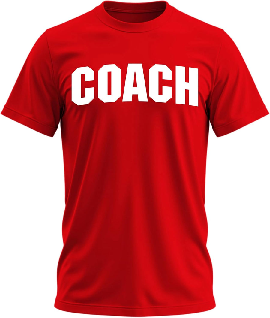 Coaching Fitness Trainer Athletic Team Graphic T-Shirt for Men and Women - Red