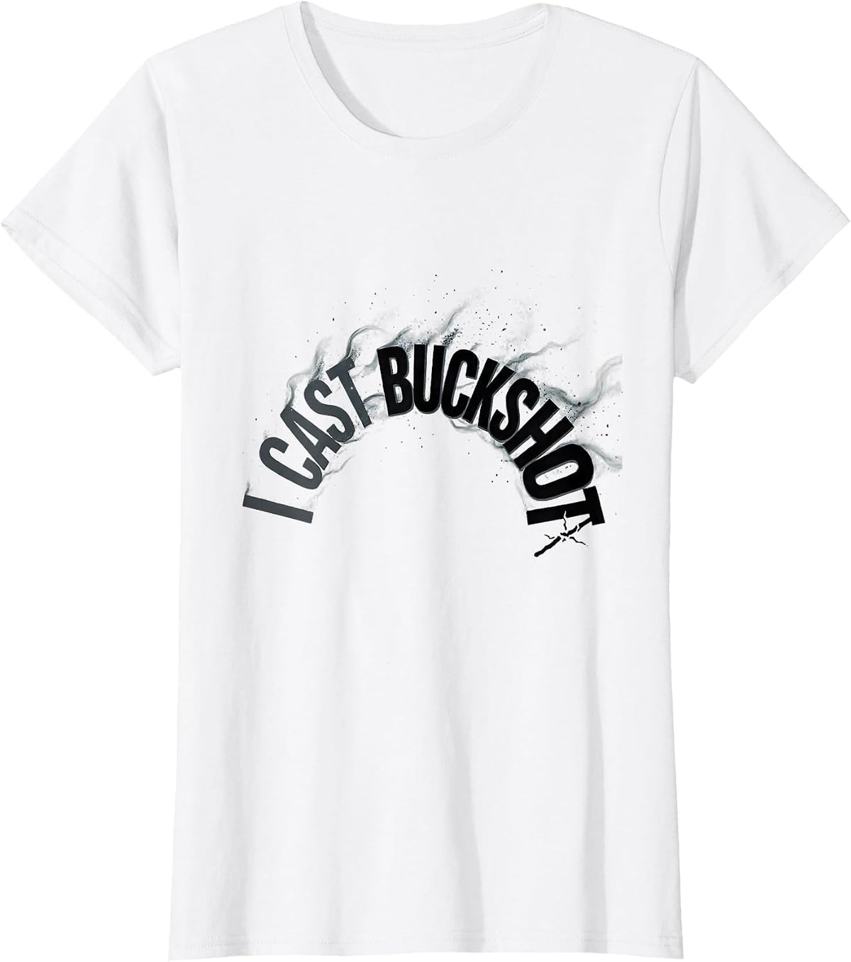 I Cast Buckshot Dark Humor Wizard Fantasy Meme T-Shirt - White