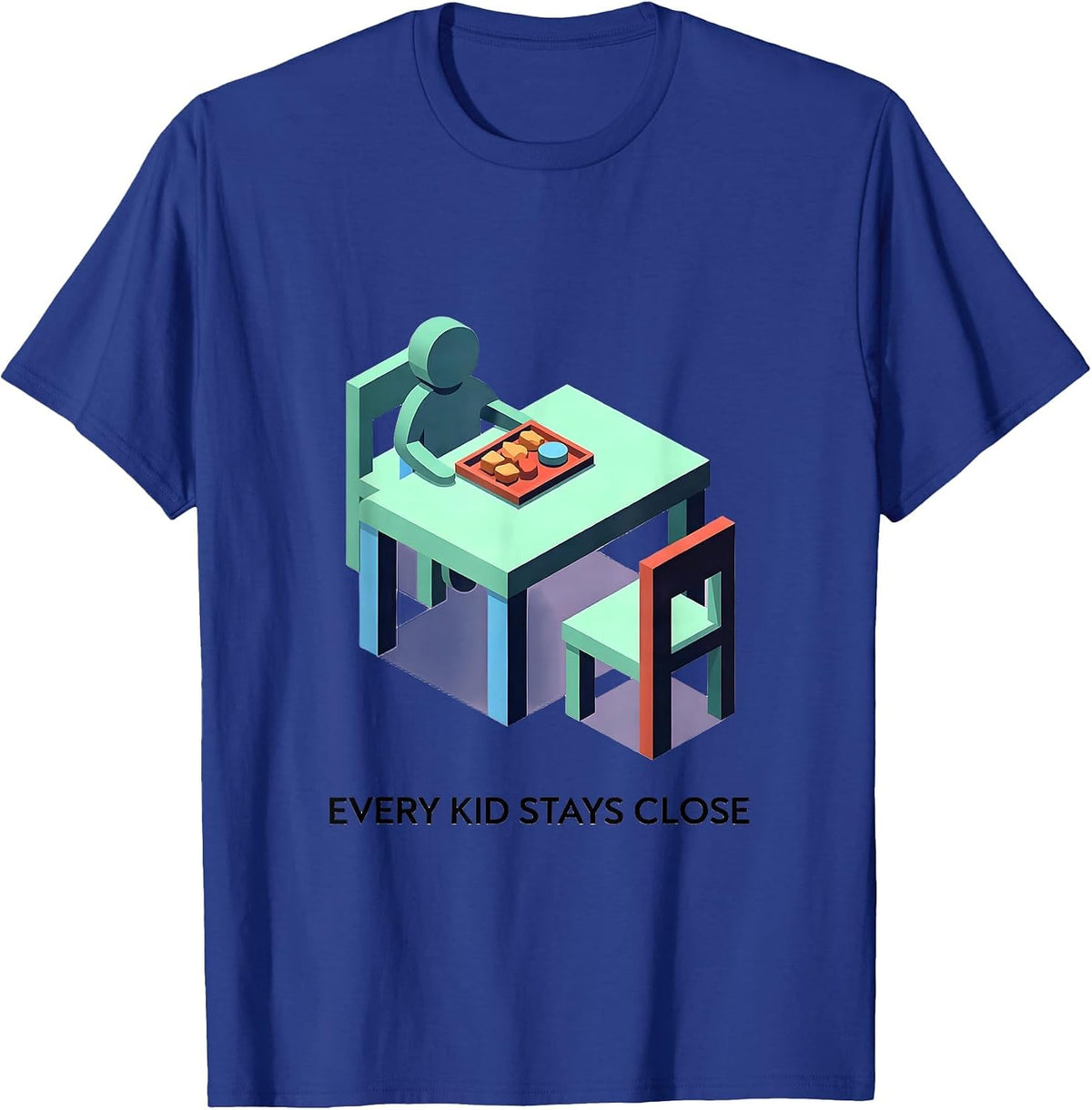 Men's Every Kid Stays Close Special Education Teacher Autism T-Shirt - Royal Blue