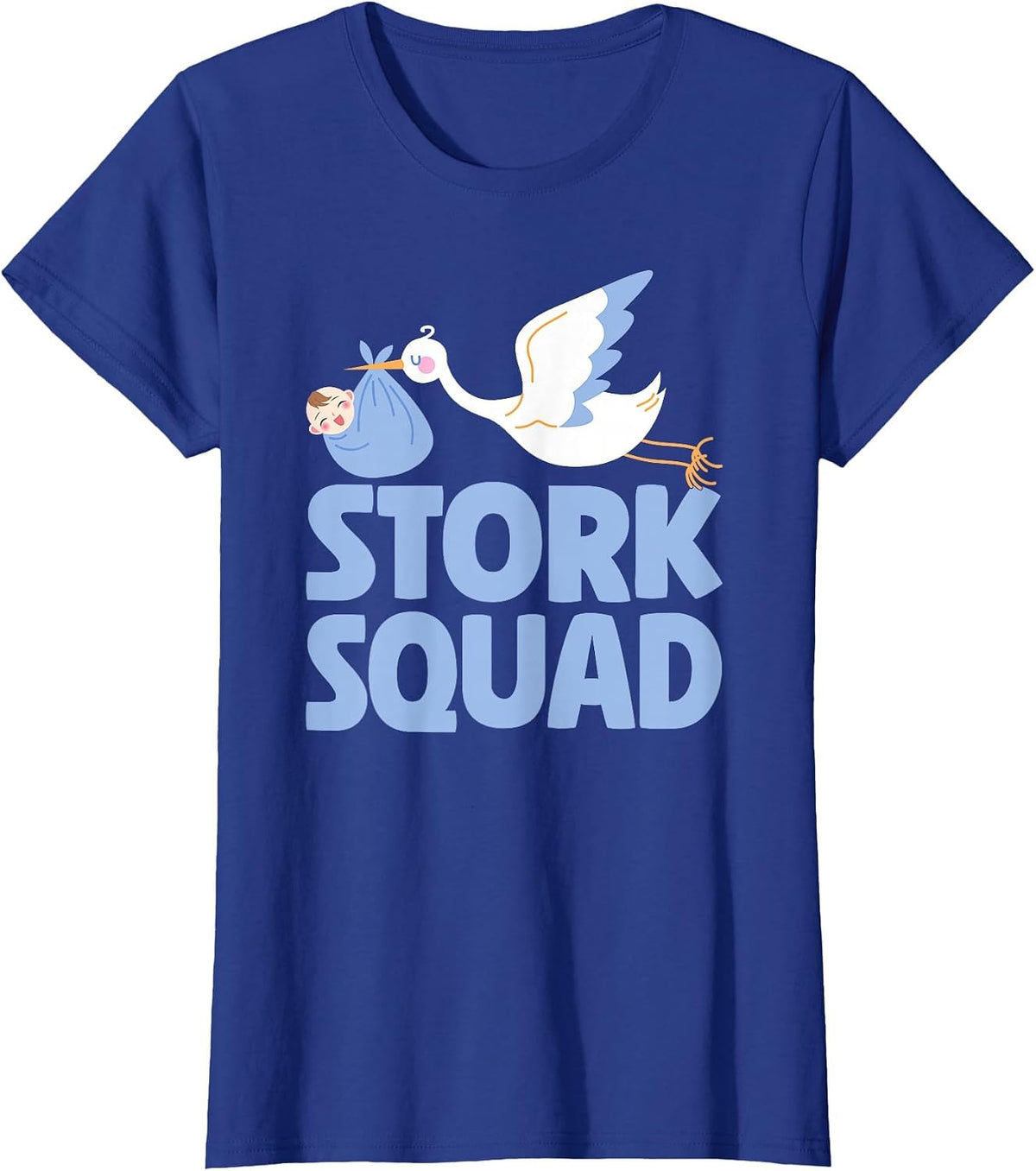 Stork Squad Labor and Delivery Nurse T-Shirt - Royal Blue