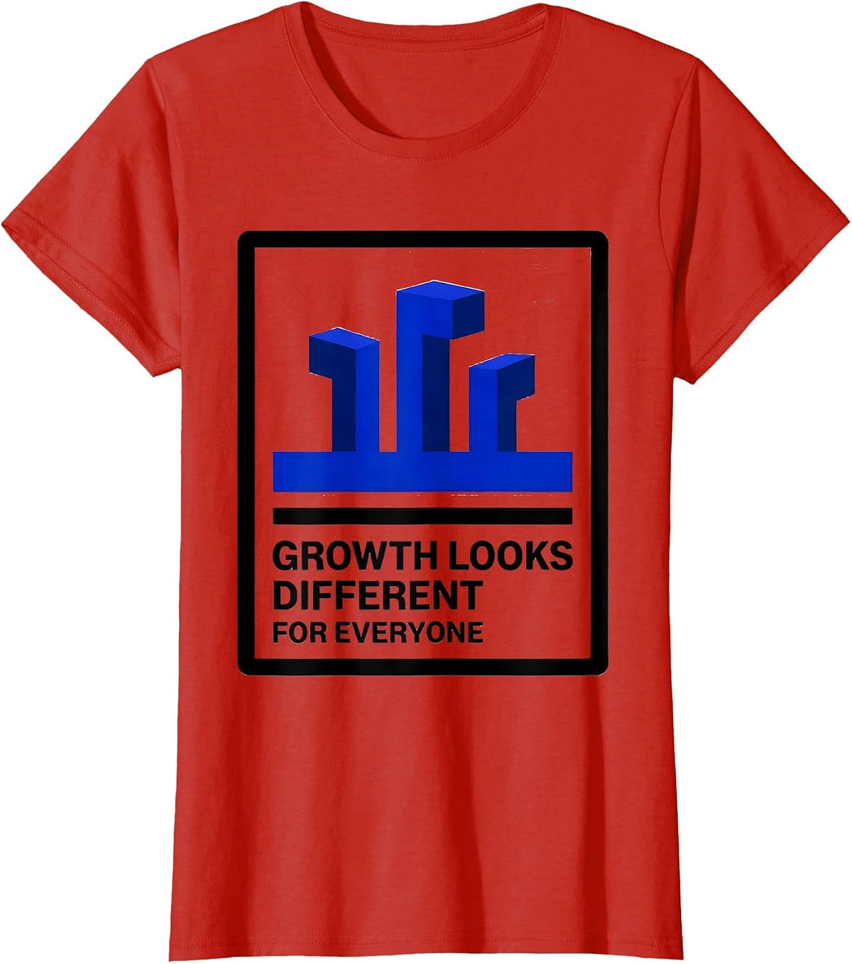 Growth Looks Different For Everyone Special Ed Teacher T-Shirt - Red