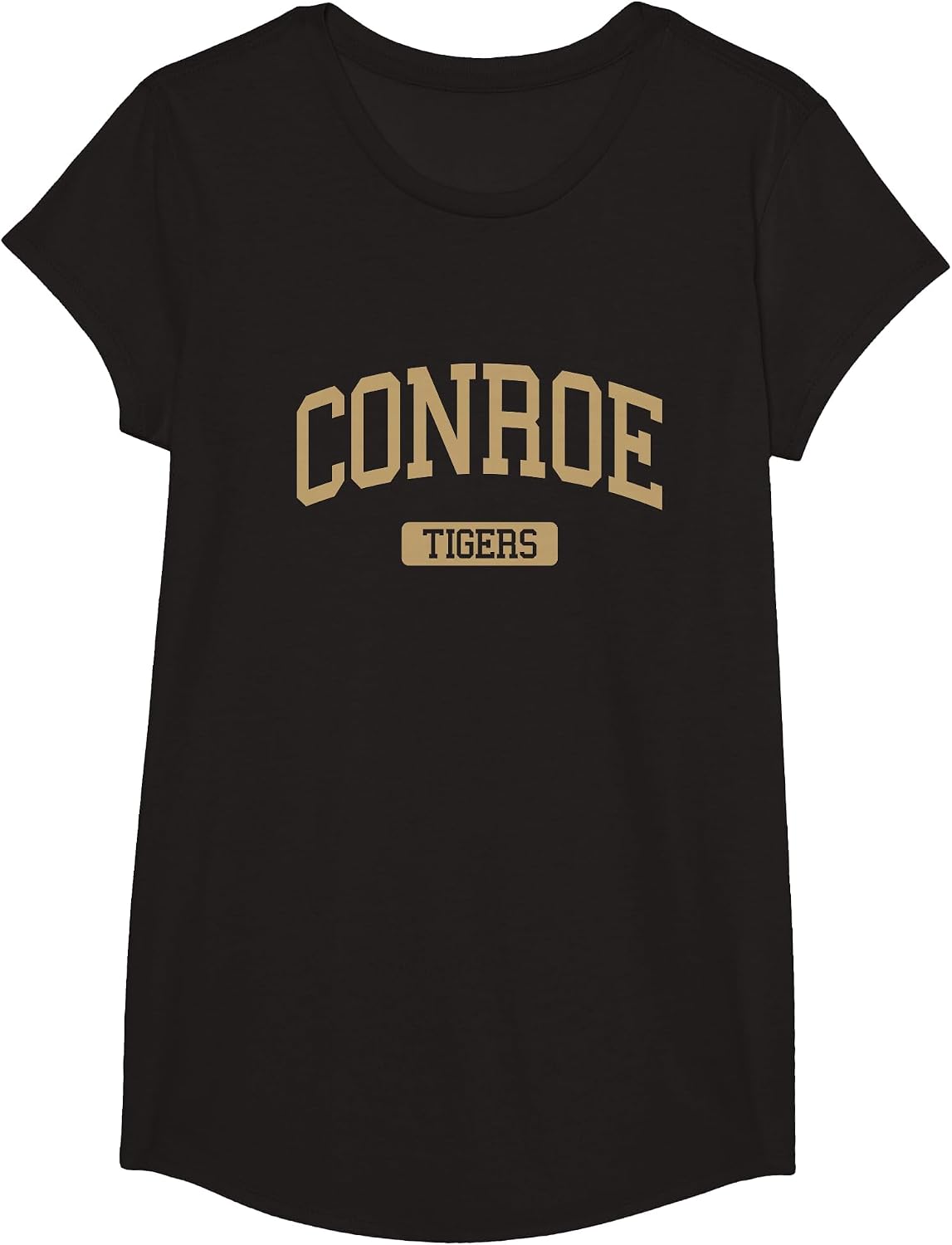 Conroe High School HS Conroe TX Varsity Sports T-Shirt - Girls Black