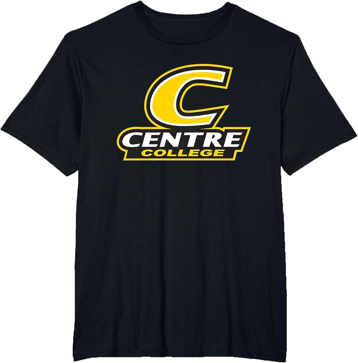 Centre College Colonels Stacked C Logo T-Shirt - Black