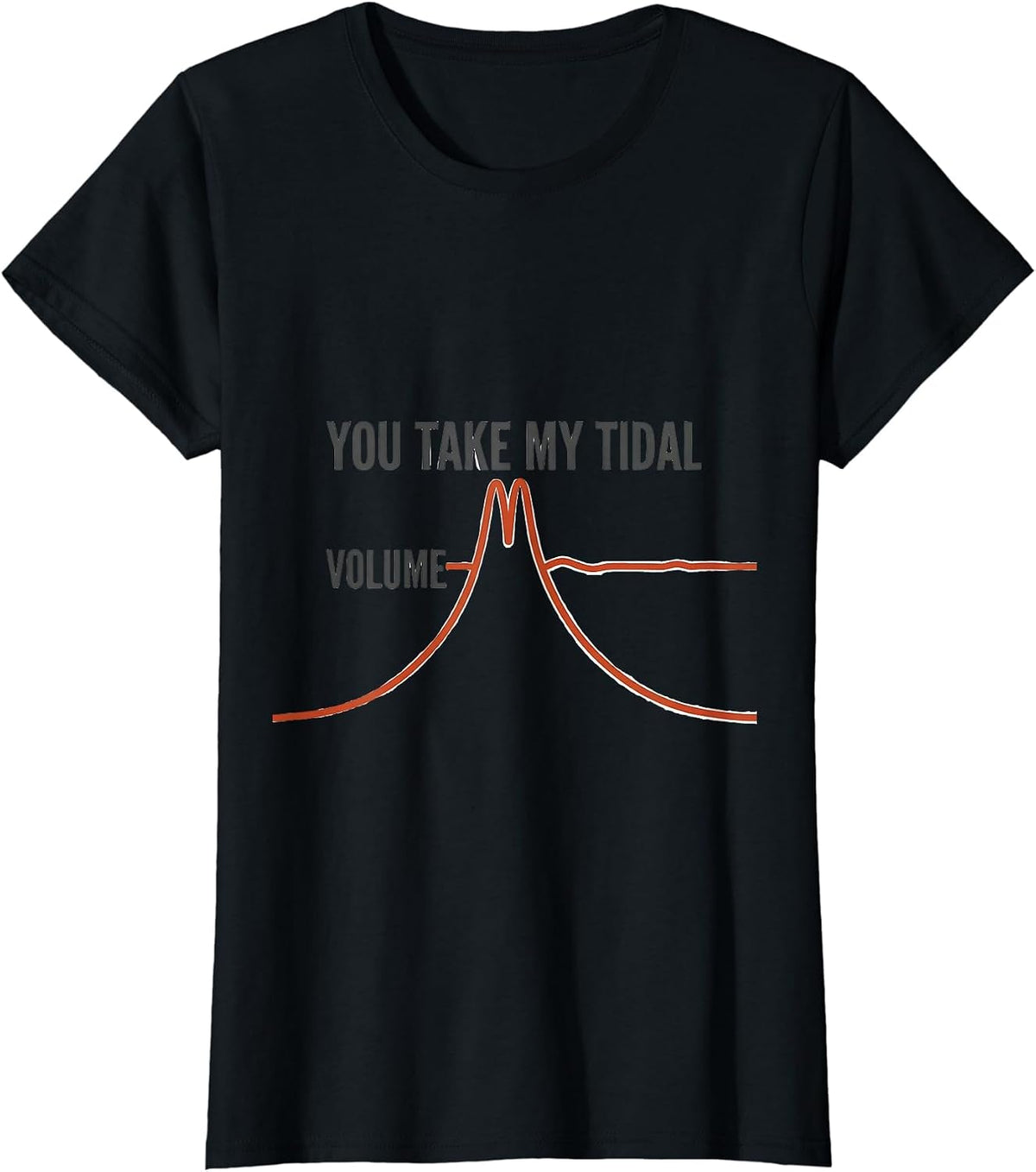 Women's You Take My Tidal Volume Respiratory Therapist Valentine's T-Shirt - Black