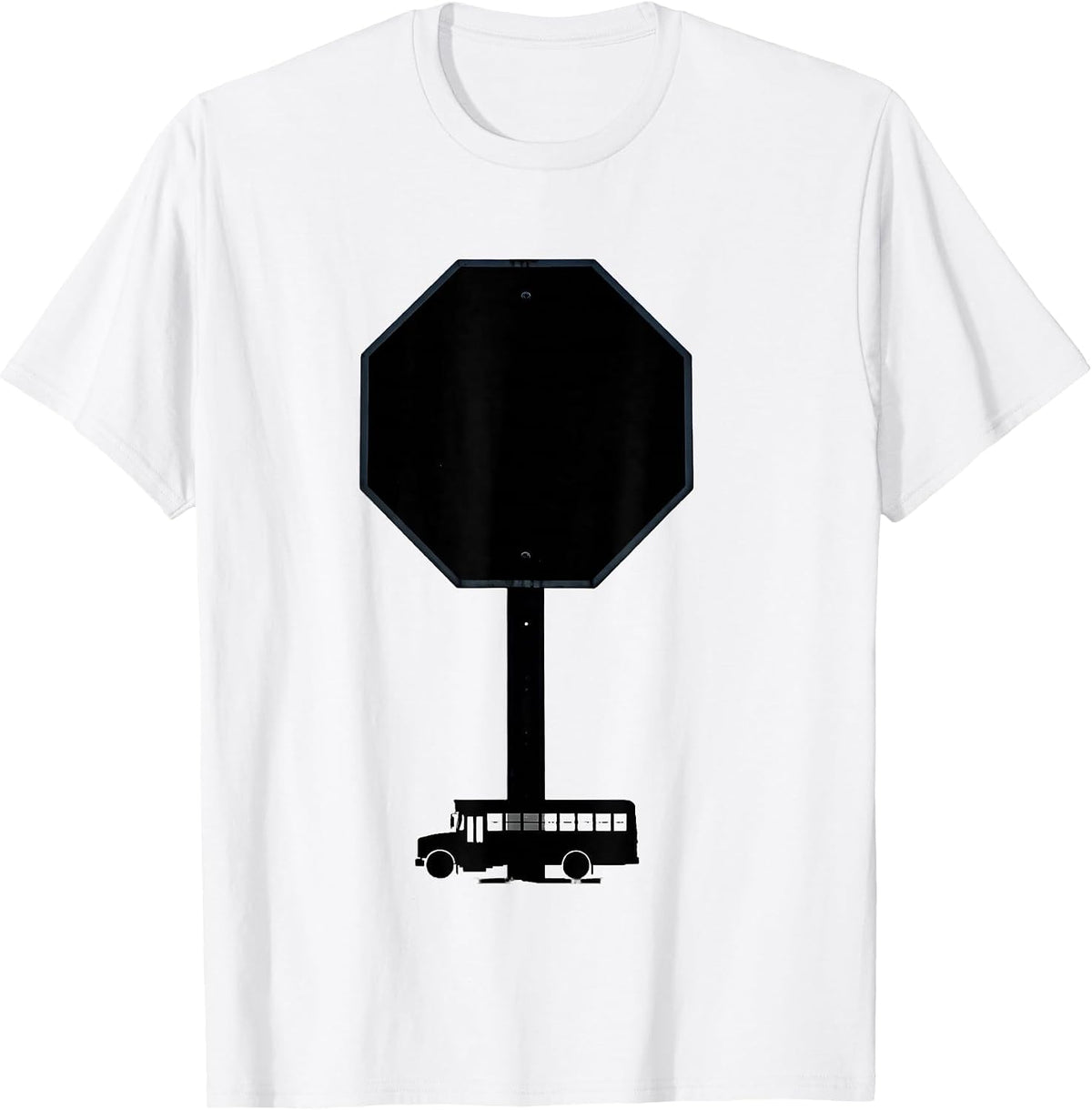 Men's Monumental Stop-Arm School Bus Driver Funny T-Shirt - White