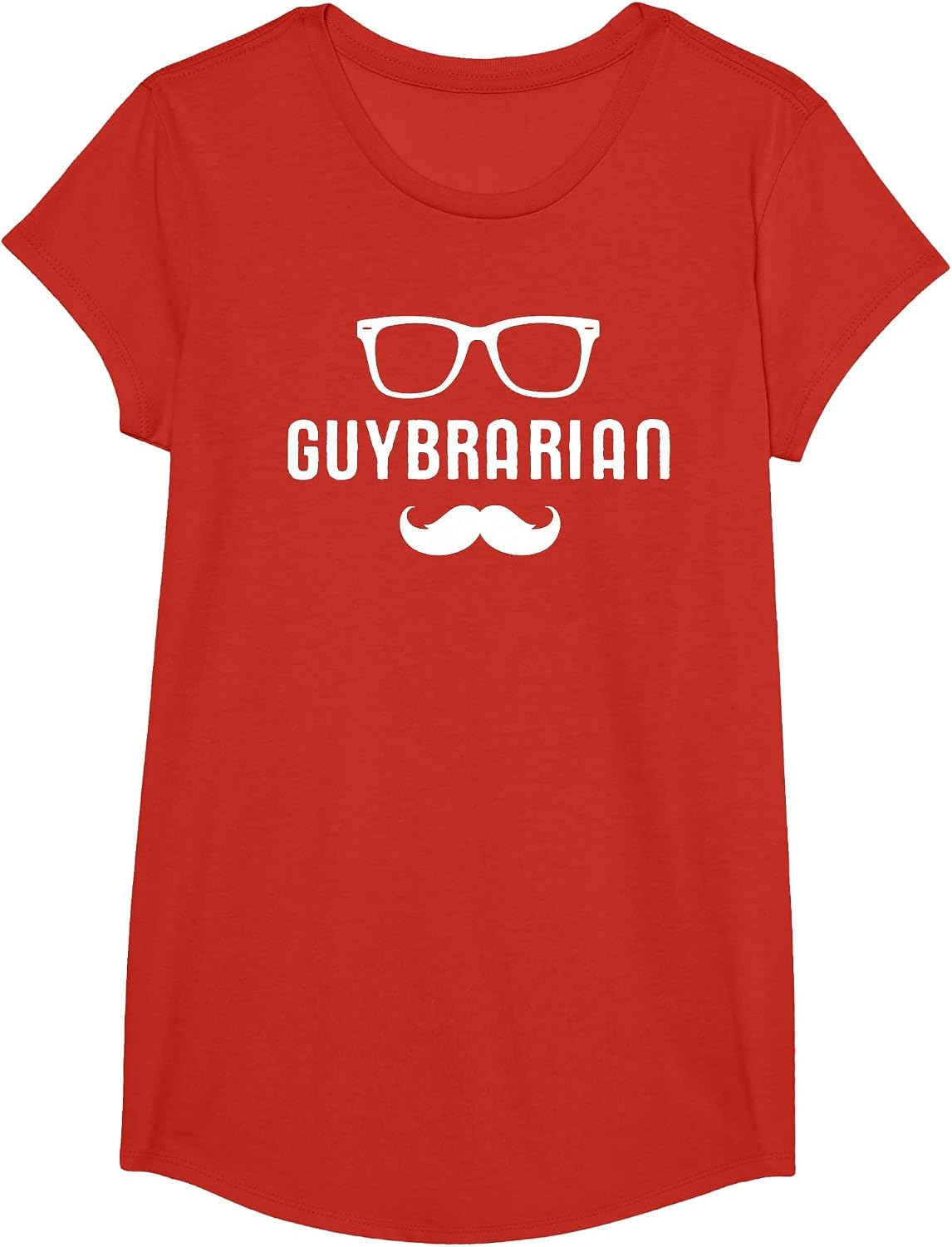 Guybrarian Men's Funny Librarian T Shirt T-Shirt - Girls Red