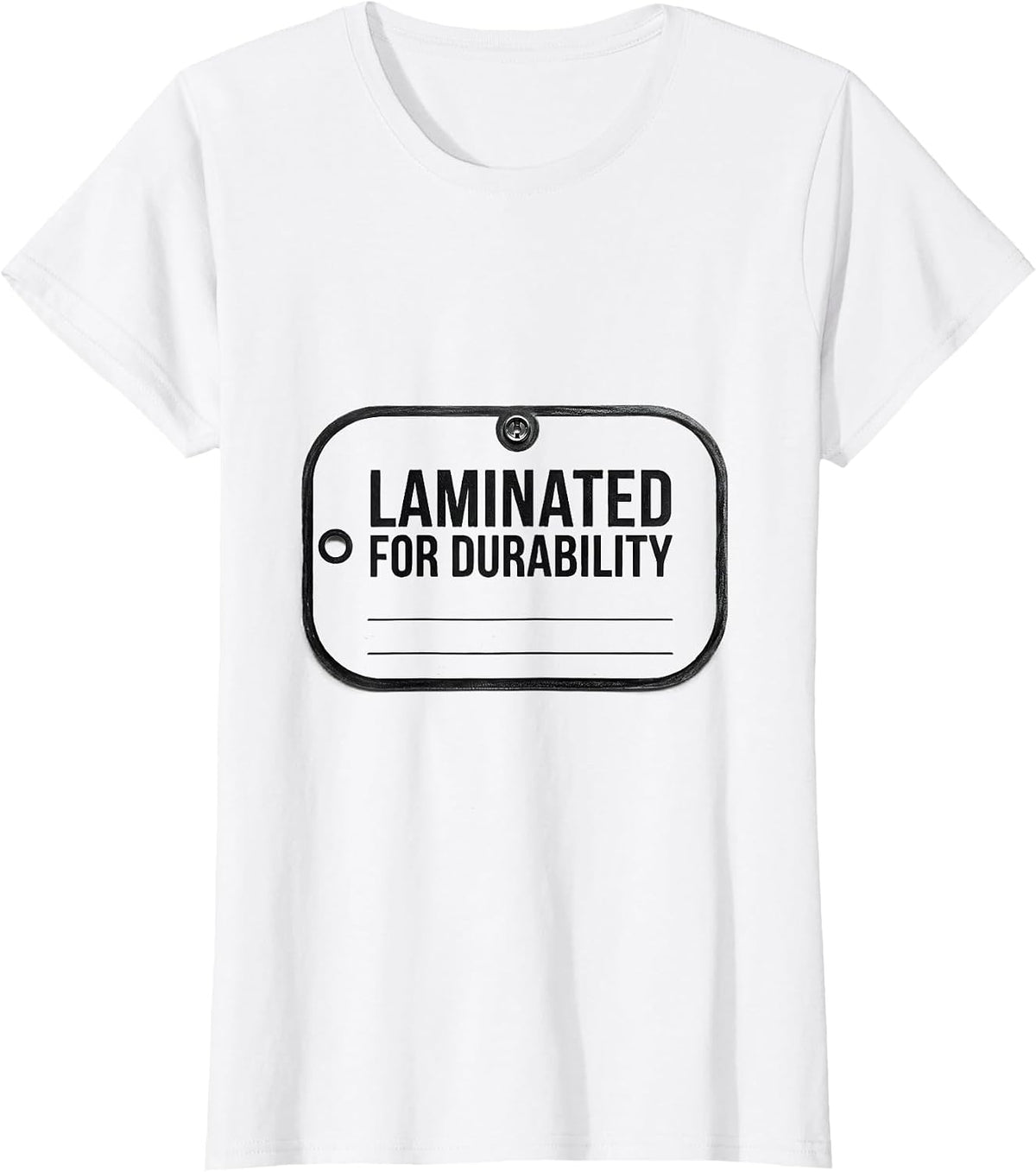 Women's Laminated For Durability Minimalist Special Education T-Shirt - White