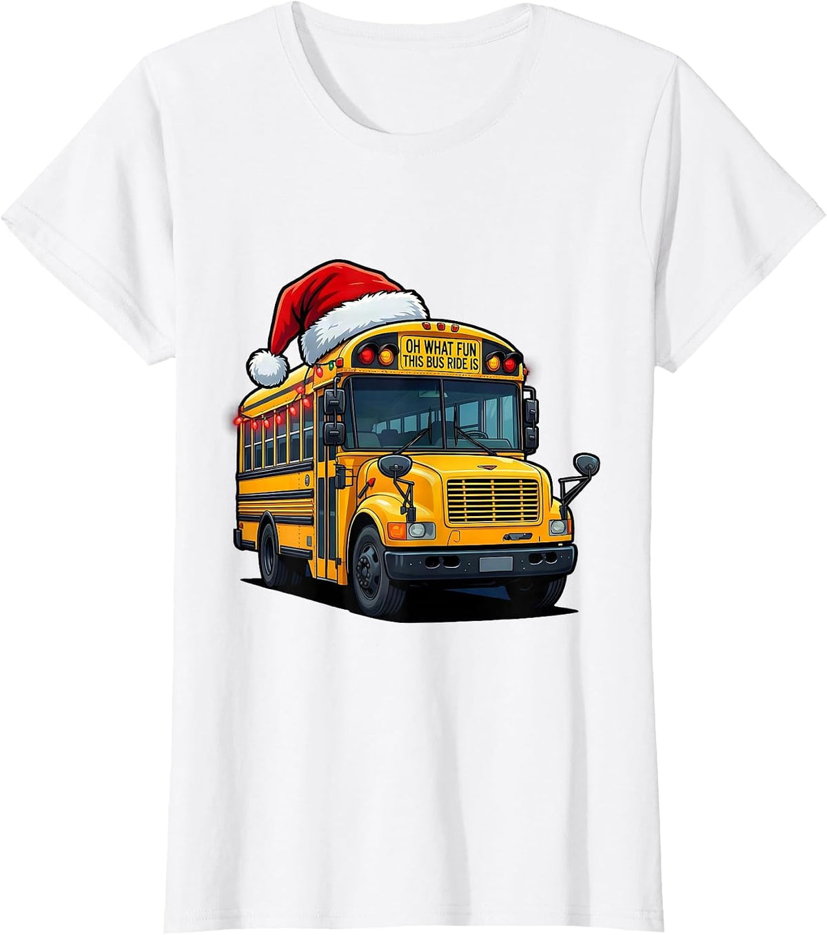 Oh What Fun This Bus Ride Is Funny School Bus Driver T-Shirt - White