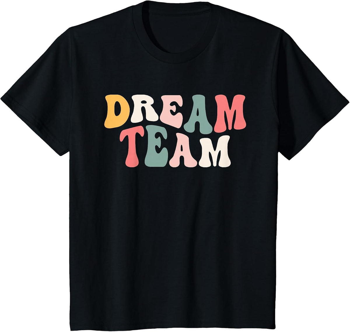Last Day of School Back to School Dream Team Teacher Kids T-Shirt - Black