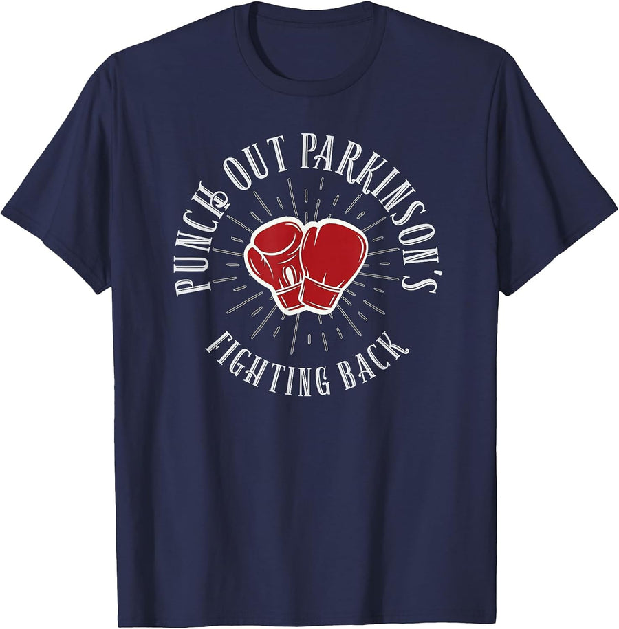 Parkinson Punch Out T-Shirt - Navy Blue