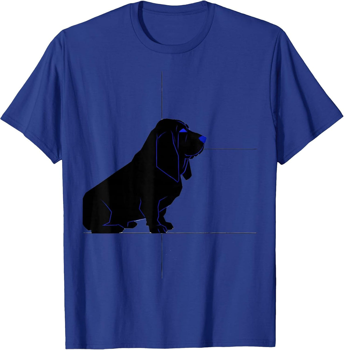 Basset Hound Dog Breed Funny Dog Lover Gift T-Shirt - Royal Blue