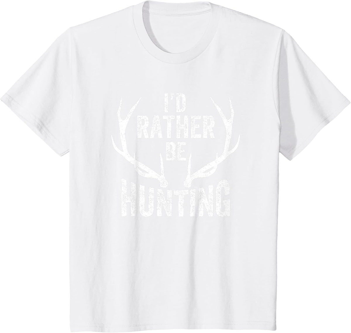 I'd Rather Be Hunting T-Shirt - White