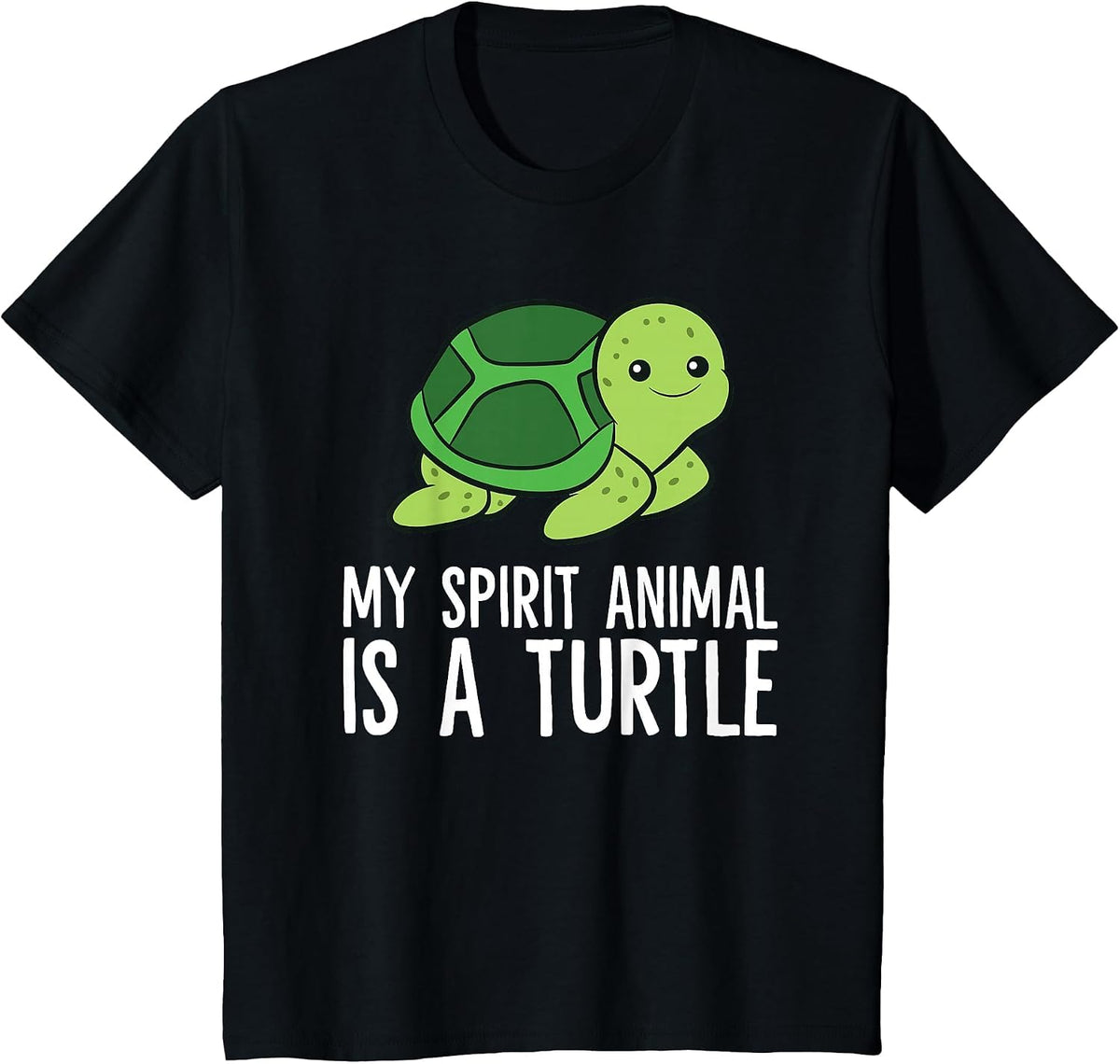 My Spirit Animal is A Turtle Love Turtles T-Shirt - Black