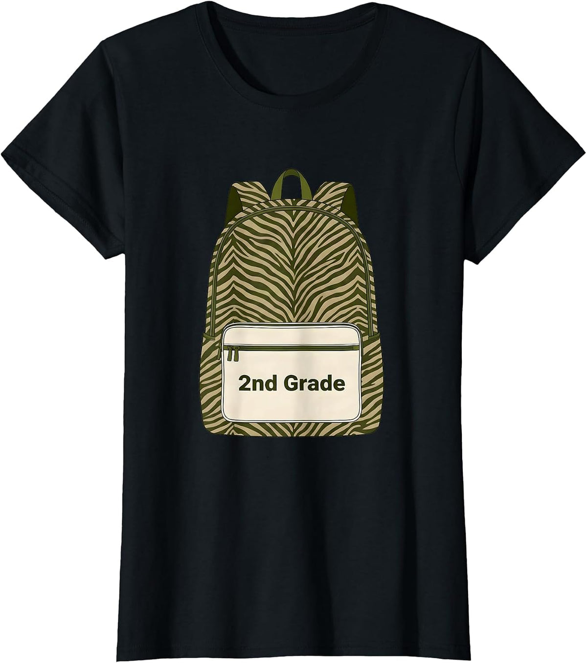 2nd Grade Camo Back To School Boys Teachers T-Shirt - Black