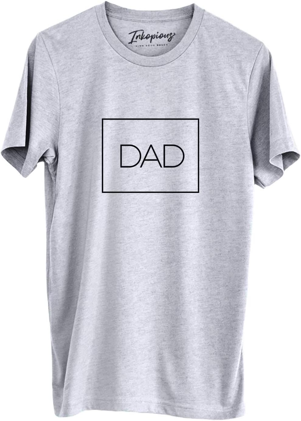Dad T-Shirt - First Time Father's Day Present - Unisex Crewneck Small Grey - Grey Crewneck