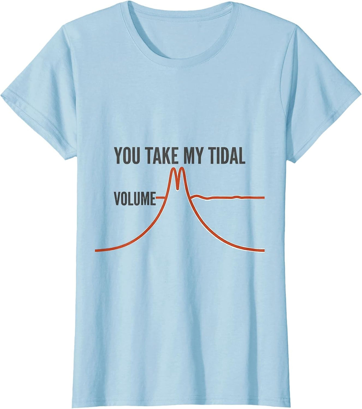 Women's You Take My Tidal Volume Respiratory Therapist Valentine's T-Shirt - Baby Blue