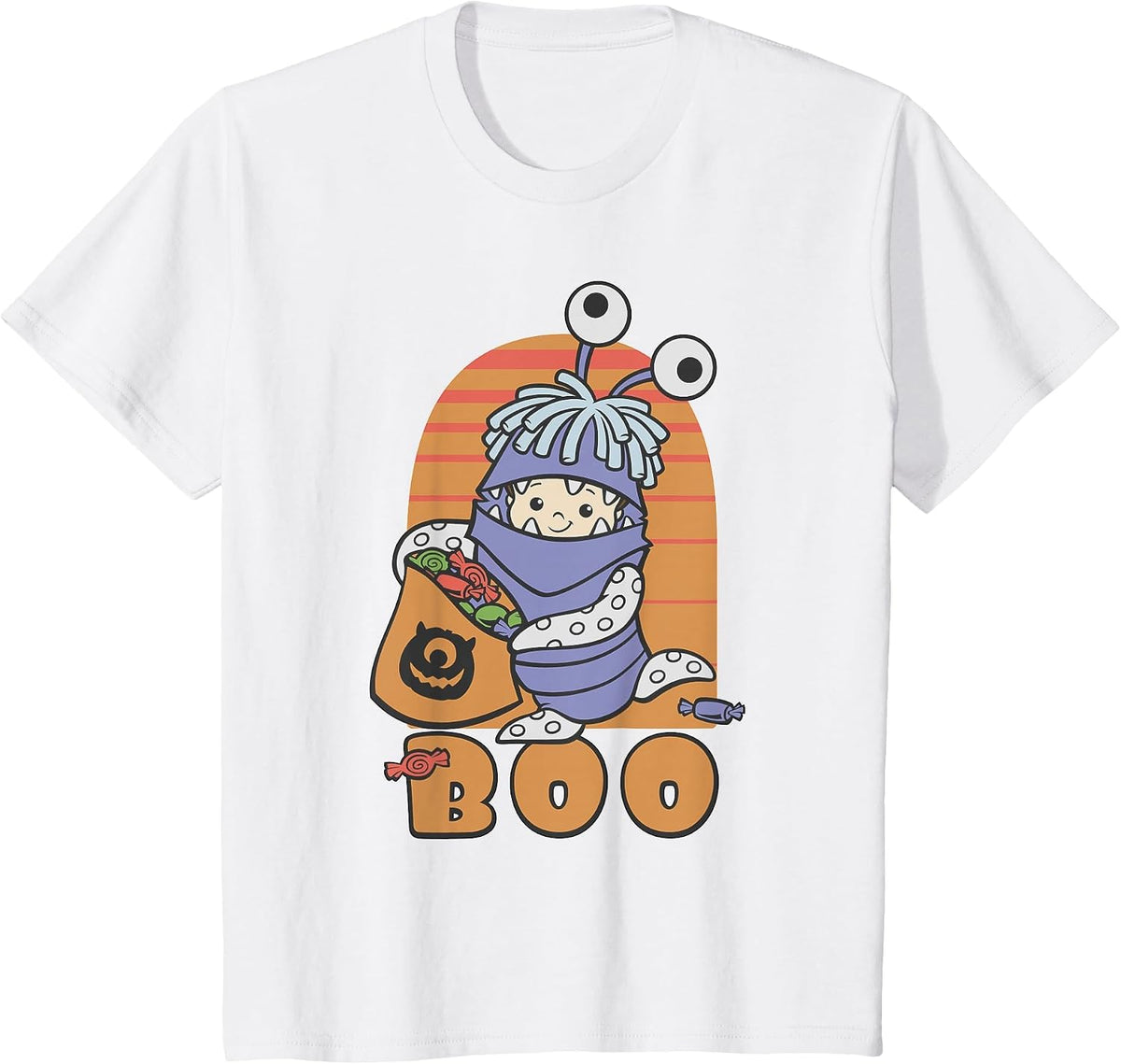 Disney Pixar Monster Inc Boo Halloween T-Shirt - White