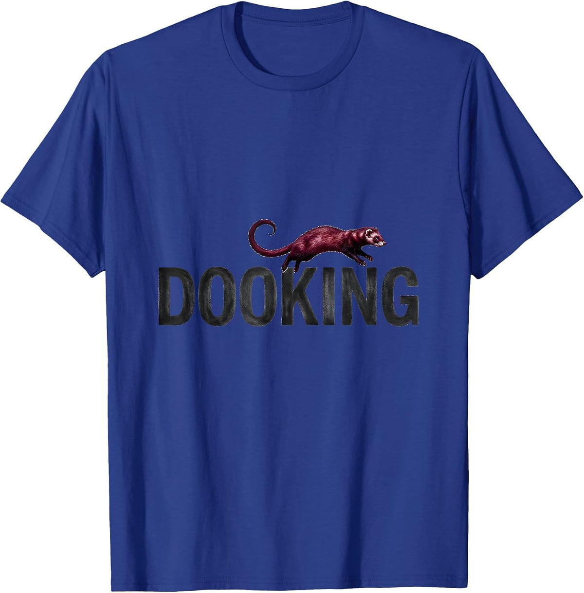 Dooking Funny Ferret Lover Gift For Kids Teens T-Shirt - Royal Blue