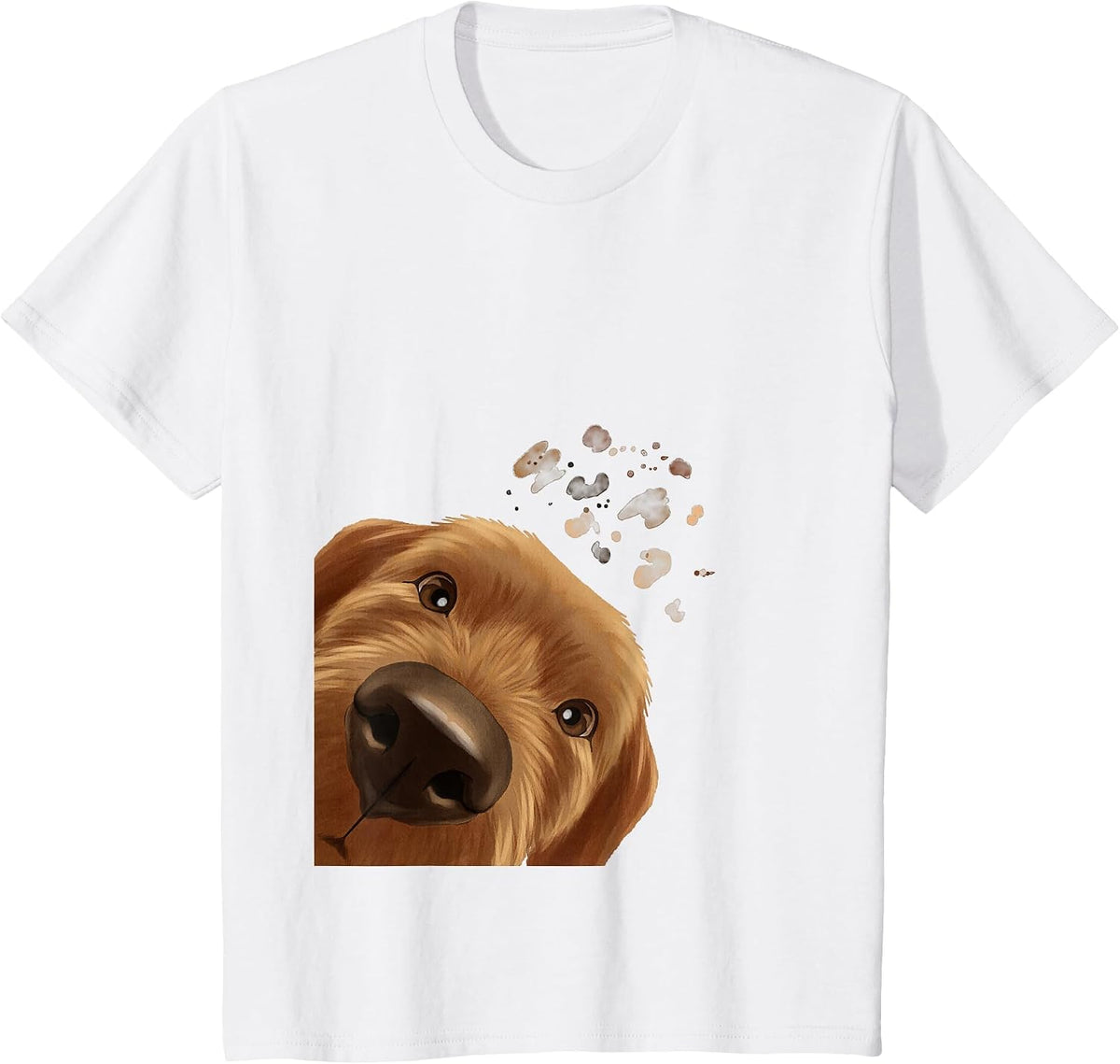 Funny Curious Dog Basset Fauve de Bretagne T-Shirt - White