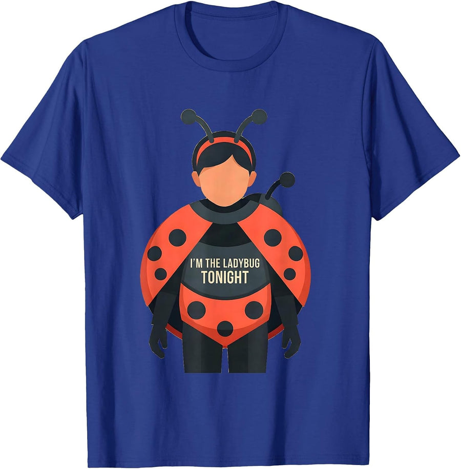 I'm The Ladybug Tonight Cute Ladybug Halloween Costume Party T-Shirt - Royal Blue