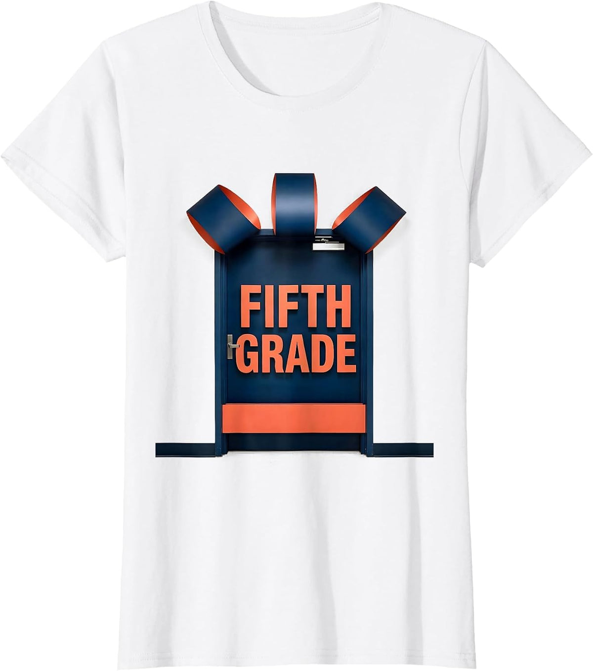 Women's Fifth Grade Cute Preppy Back To School Girl Teacher T-Shirt - White