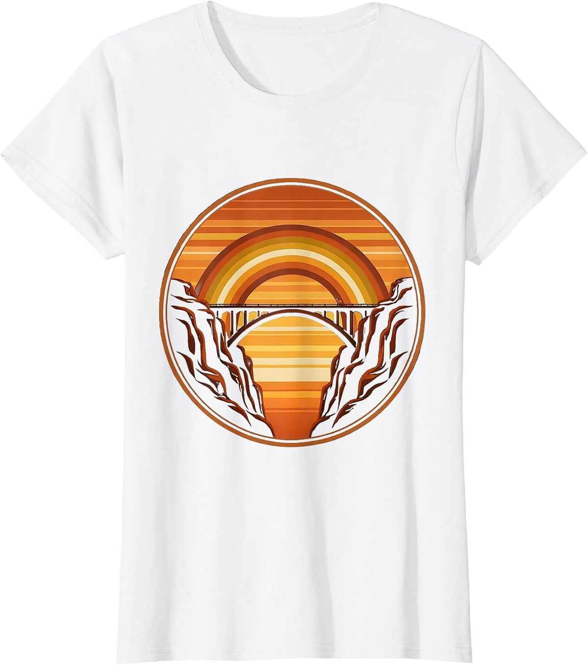 Social Worker Bridge Graphic Design Gift T-Shirt - White